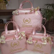 Conjunto de Bolsas Bordadas em Jandira