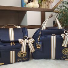 Kit Bolsa e Mochila com o Nome do Bebê em Cidade Jardim
