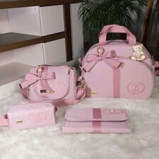 Conjunto Bolsas Maternidade Rosa no Brasil para País de Gales
