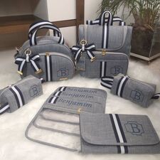 Kit Bolsas Maternidade Cinza em Jundiaí
